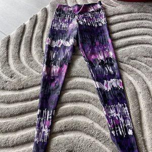 JIVA snakeskin purple leggings